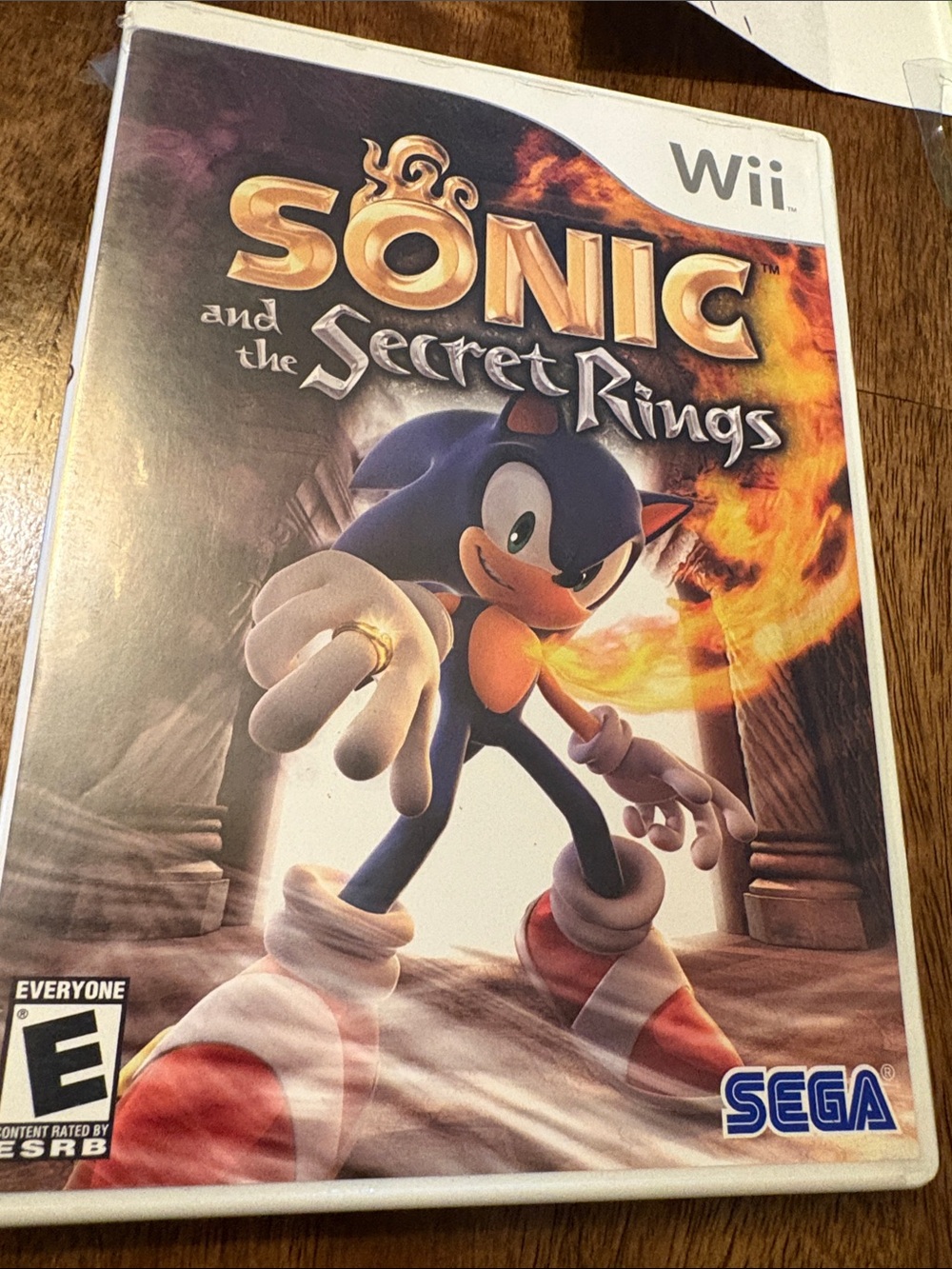 Sonic and the Secret Rings (Wii) - Blue Game Case